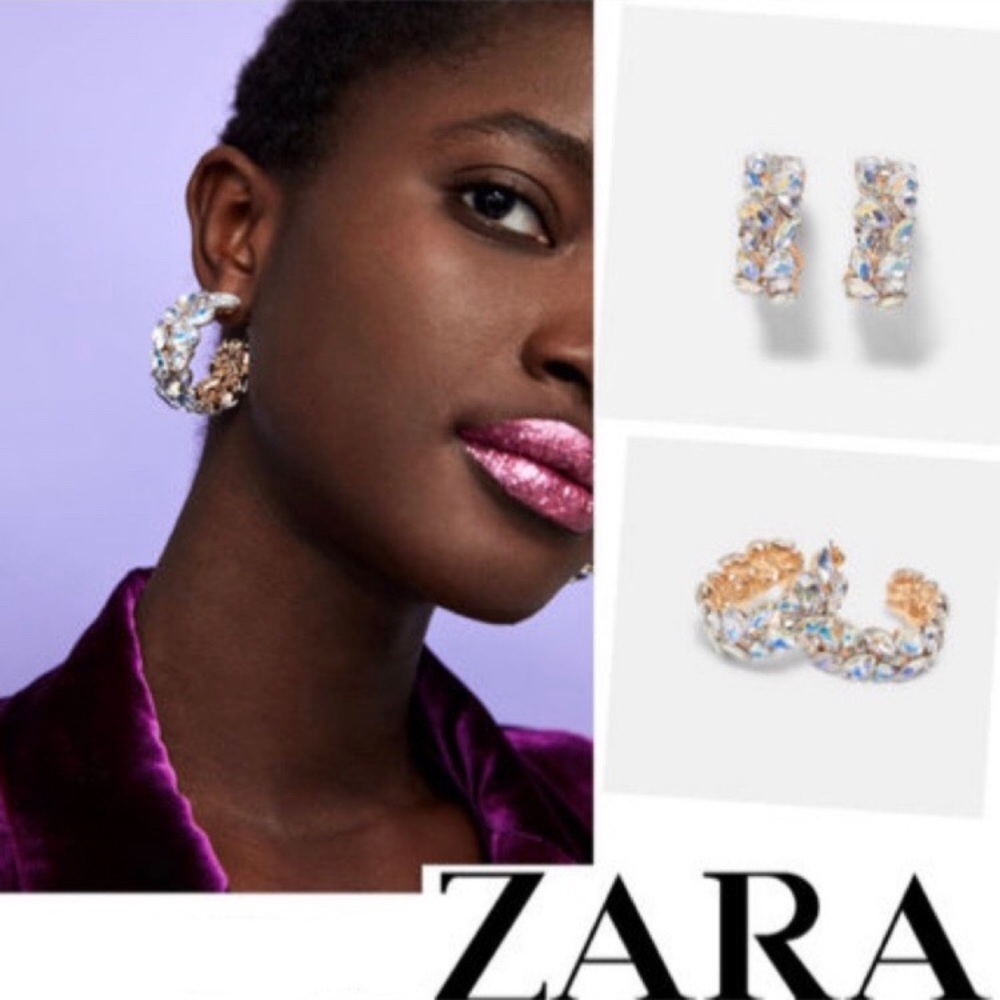 Gorgeous gemstone earrings from Zara